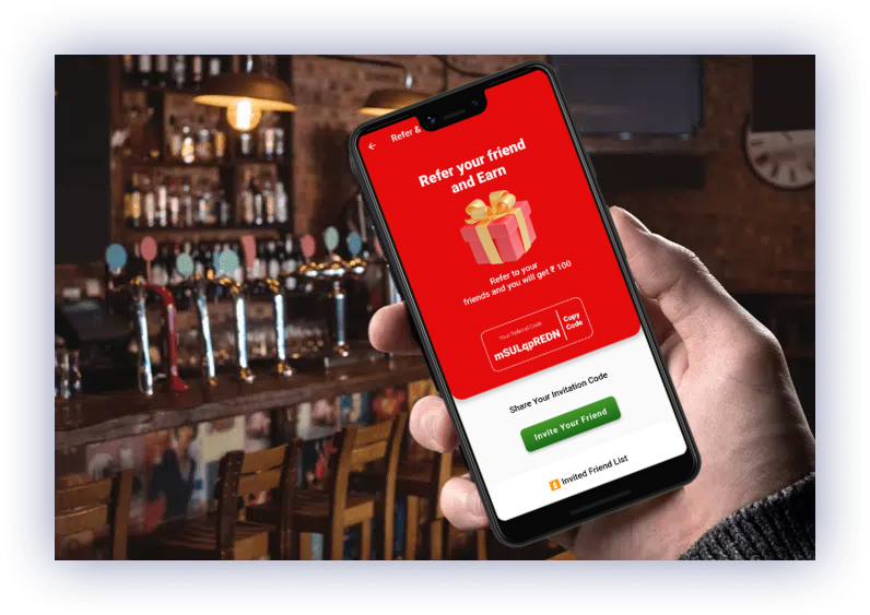 Interactive smartphone pub quiz being played in a pub